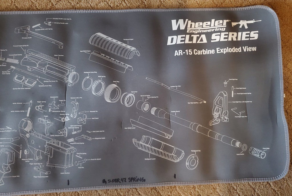 Wheeler Engineering Gun Cleaning Rubber Mat