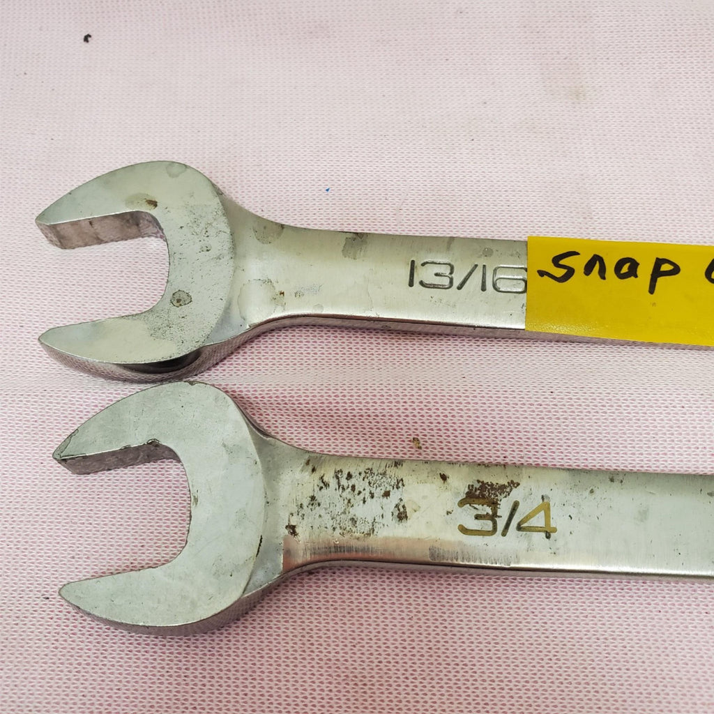Snap on OEX Series 13/16" OEX26B & 3/4" OEX24B Combination Wrenches LOT-403
