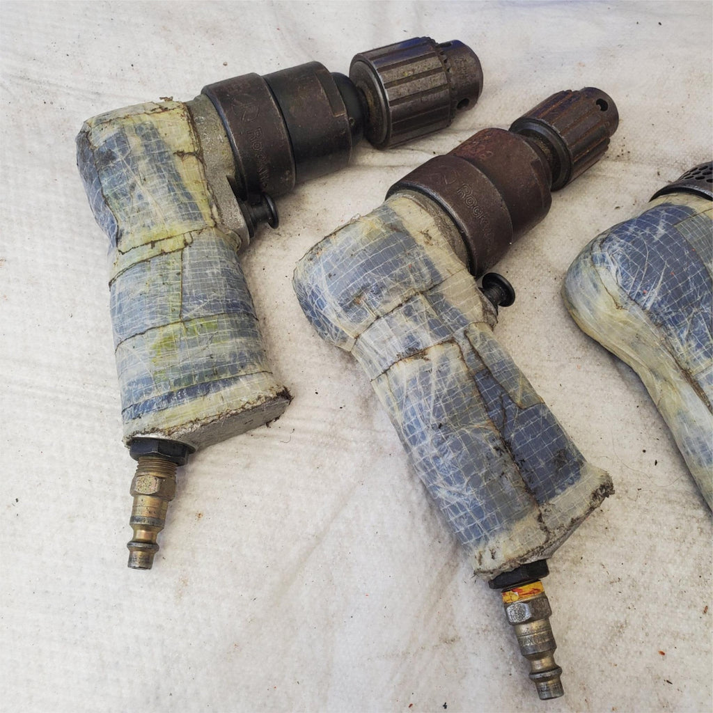 Used Rockwell Pistol Grip Pneumatic Air Drill Air Tool Lot-96