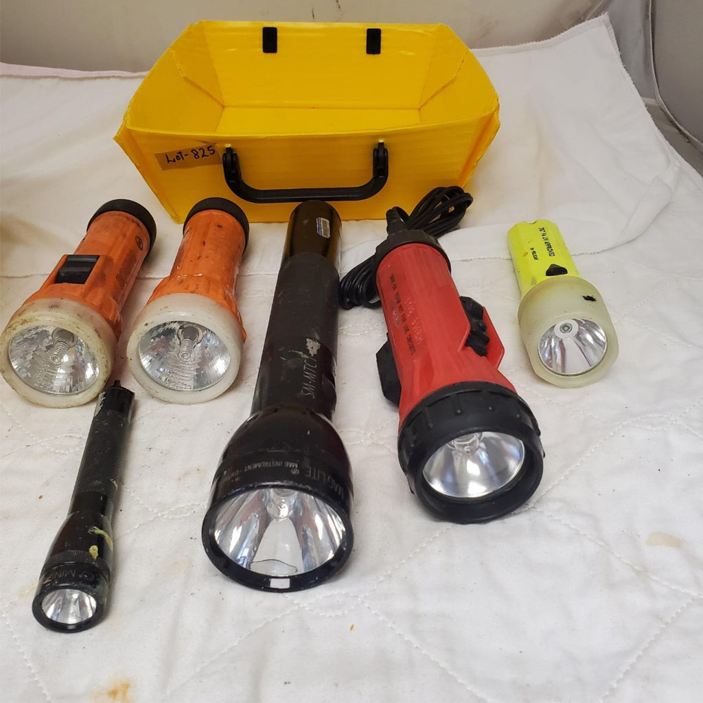 Lot of 6 Assorted Flashlights Maglite Streamlight LOT-825