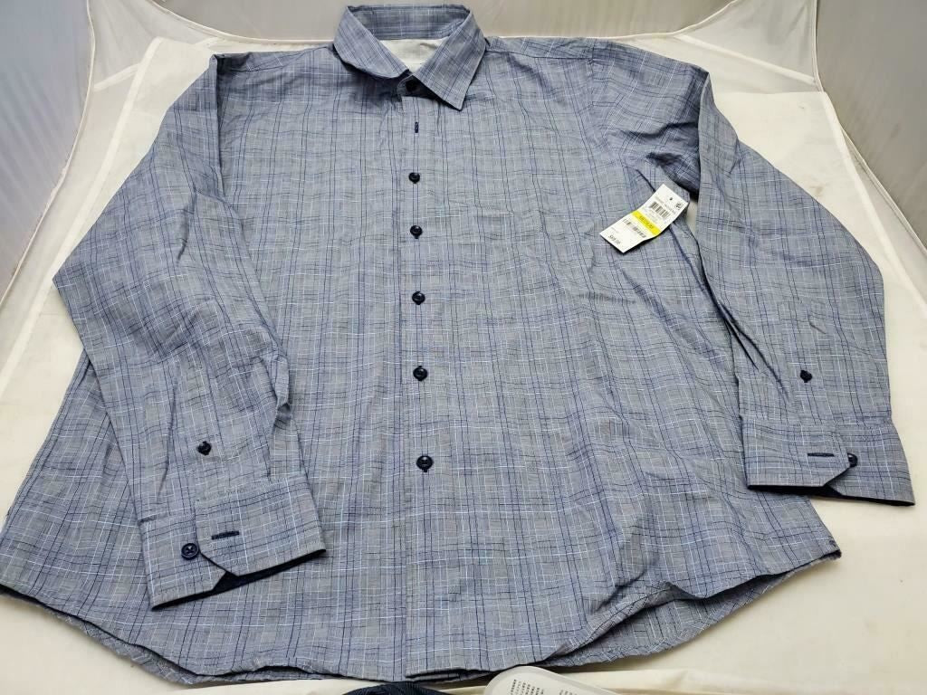 Tasso Elba Men's Plaid Button Down Long Sleeve Shirt Size Medium