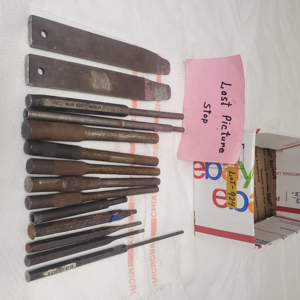 Lot of Assorted Metal Pin Punches and Chisels LOT-924