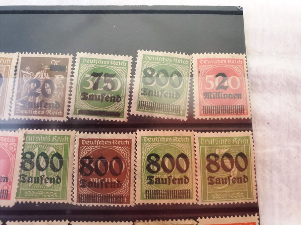 Complete Vintage Used 1923 German Weimar Reich Sets Service Stamps set
