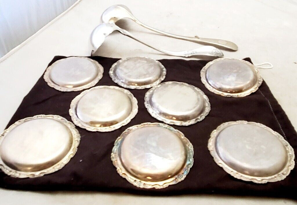 Vintage Eton Silver Plate Ladle Gravy Spoons and Plates