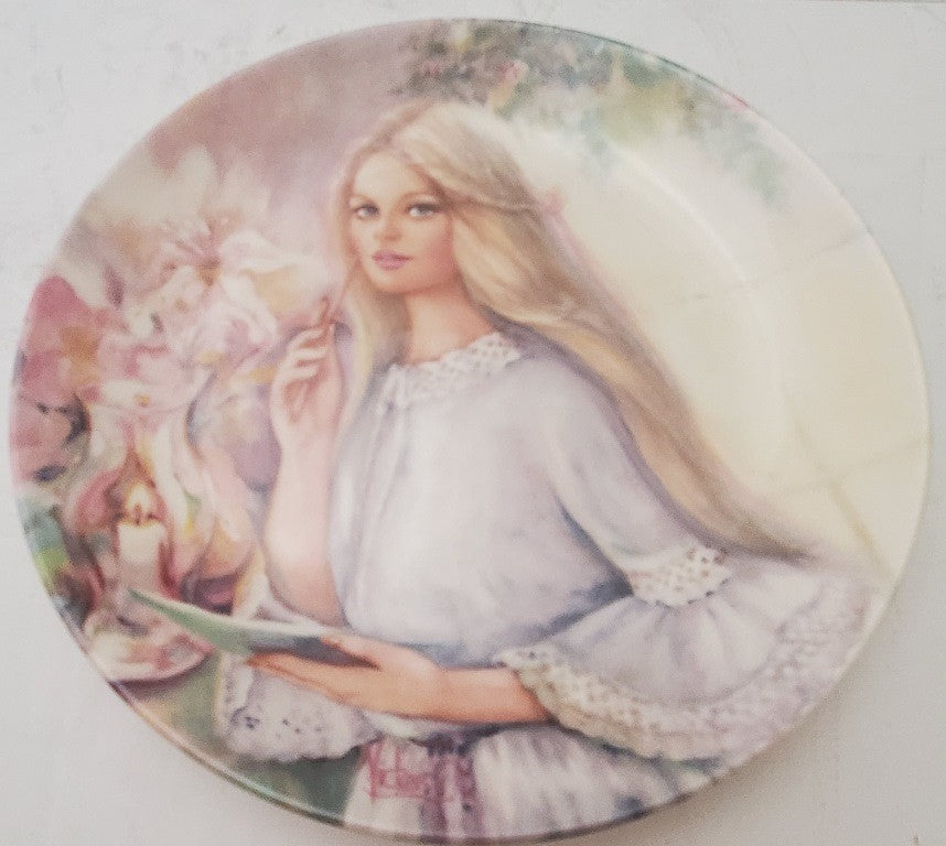 Vintage Wedgwood The Love Letter 1985 Plate Portraits of First Love Mary Vickers
