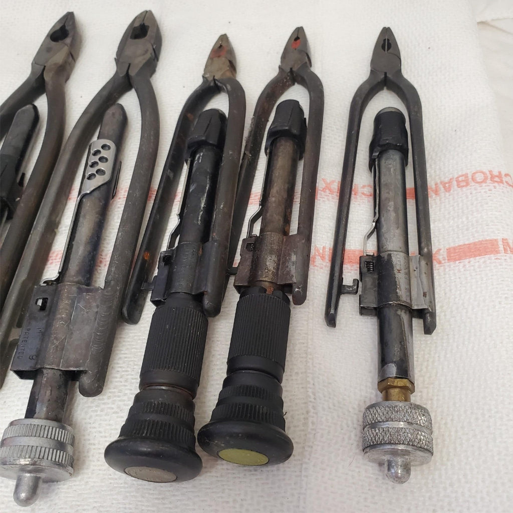 Lot of 5 Assorted Safety Wire Pliers Hand Tools LOT-309