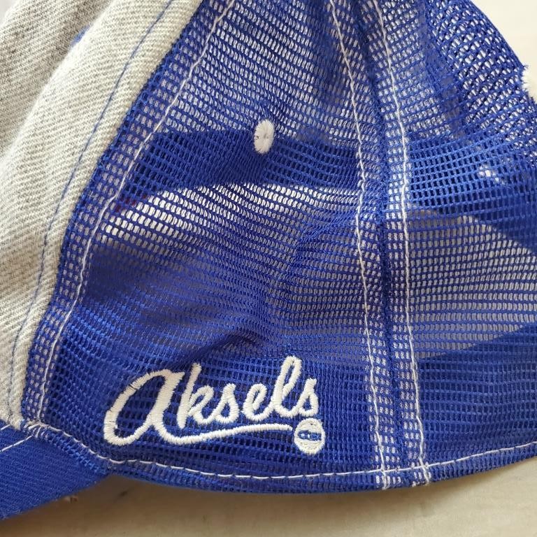 Aksels California Baseball Cap Hat Lid Mesh Snapback Blue Fishing