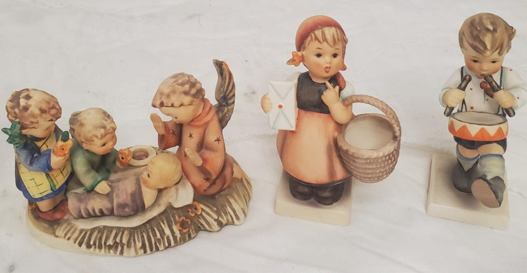 Lot of 12 Vintage Hummel Hand-Painted Ceramic Child Figurines