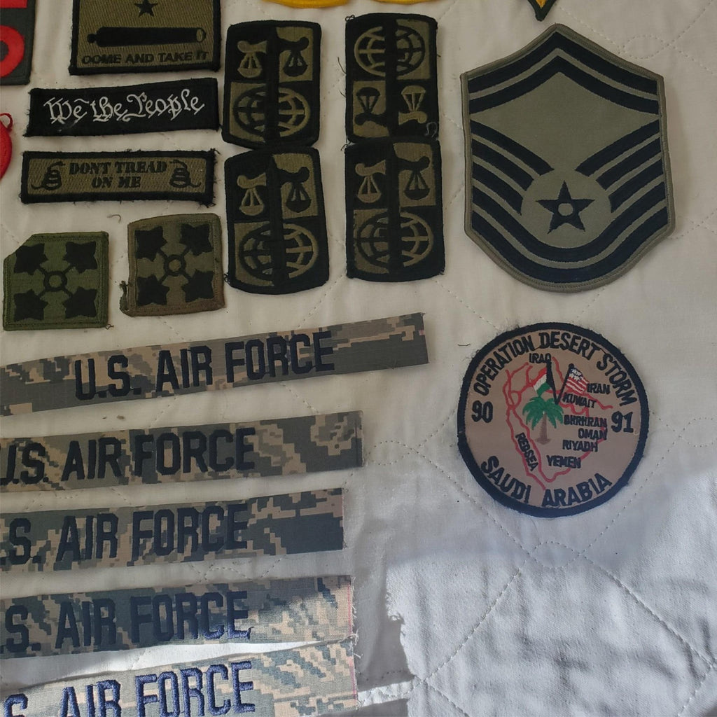 Lot of Assorted US Military Army Air Force Subdued Patches