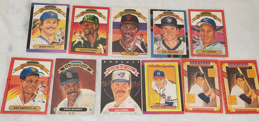 Donruss Diamond Kings Vida Blue, Fred McGriff & More Basketball Trading Cards