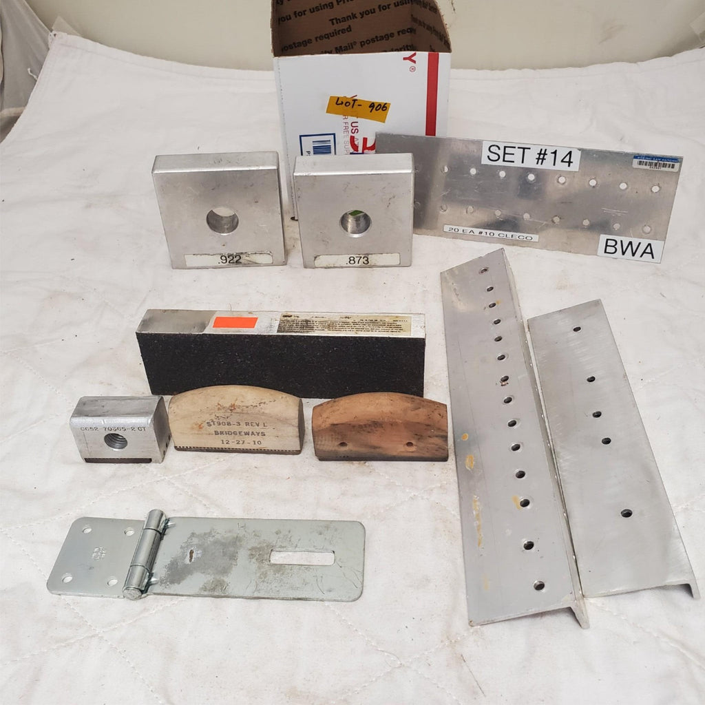 Lot of Measurement and Tooling Brackets Tools
