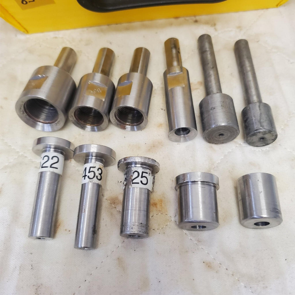 Lot of 10 Assorted Precision Steel Bushing Dies Set LOT-854