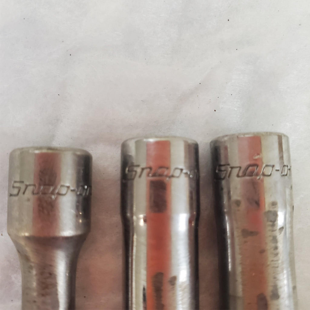 Snap On 9 Pieces Shallow Chrome Socket Set LOT-690