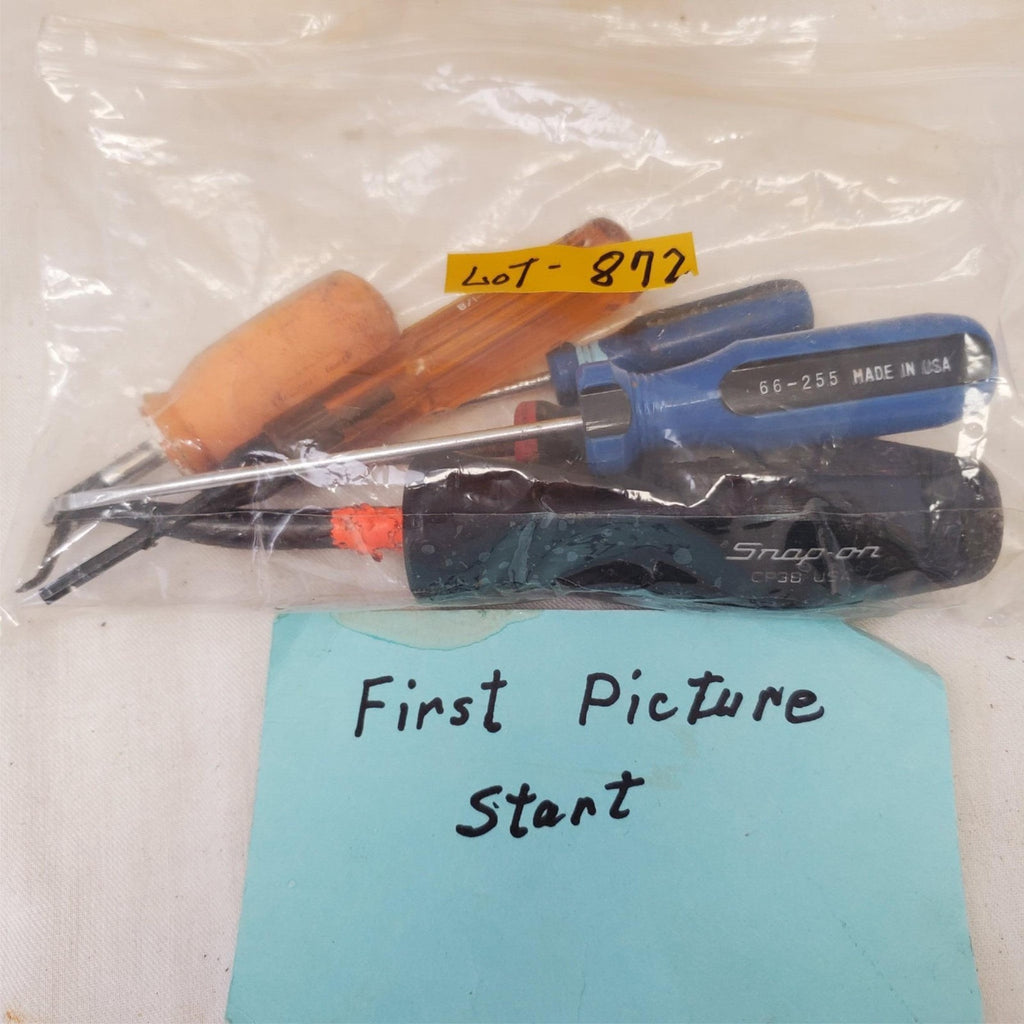 Lot of 6 Assorted Cotter Pin Puller Phillips Flat Tip Screwdriver Set LOT-872
