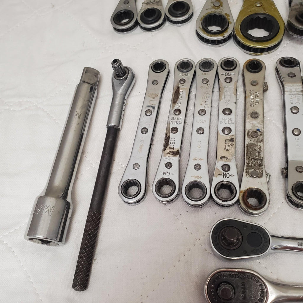 Lot of 28 Bluepoint, Armstong & more Ratcheting Wrench Set LOT-785