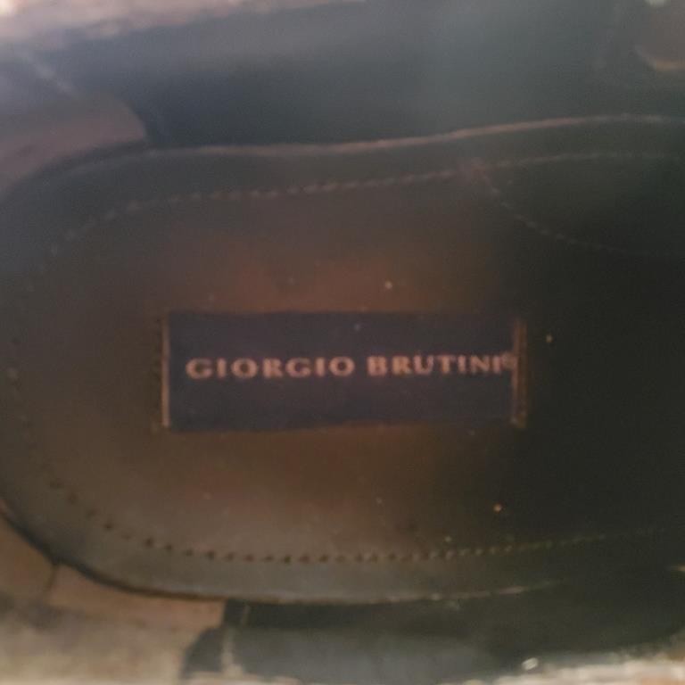 Genuine Giorgio Brutini Brown Leather Dress Shoes Size 9.5M 248404