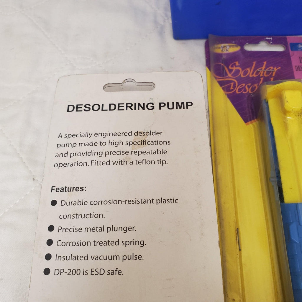 Lot of 3 Ok Industries Solder Desolder DP-140 Compact Desoldering Pump LOT-153