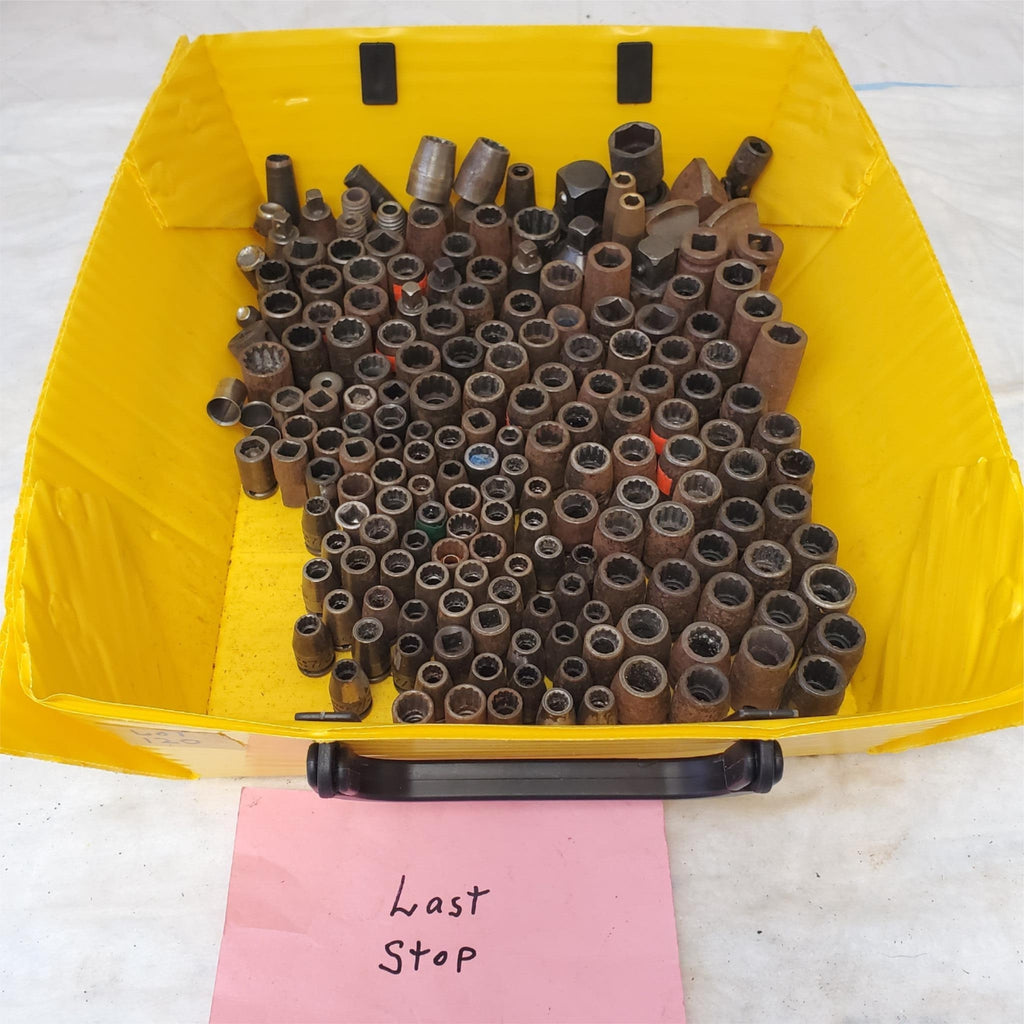Vintage Lot of Socket 1/2 3/8 1/4 & Deep Socket Lot 120
