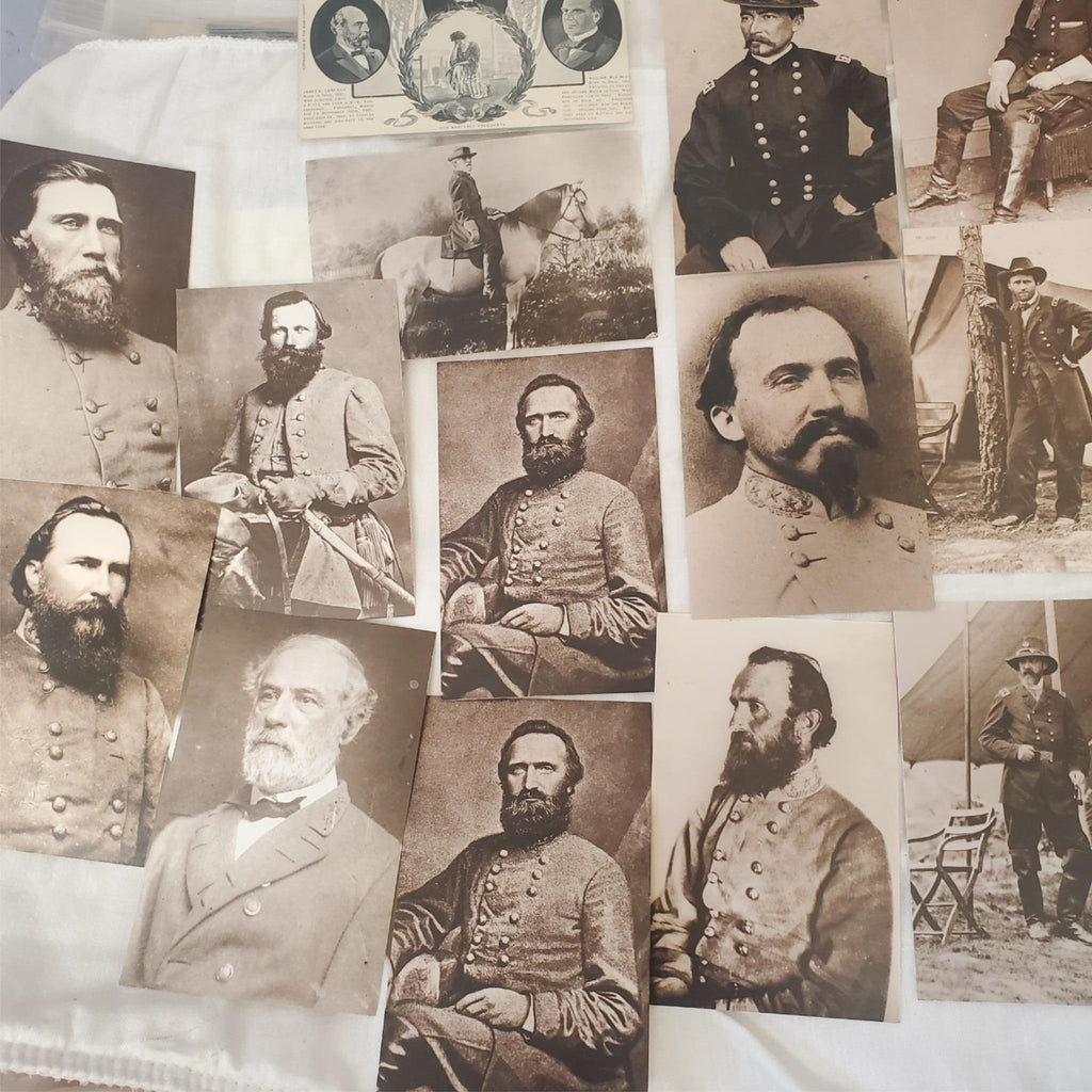 civil war post cards Leib Image unposted, York PA,  Lincoln, Grant, Lee, Davis