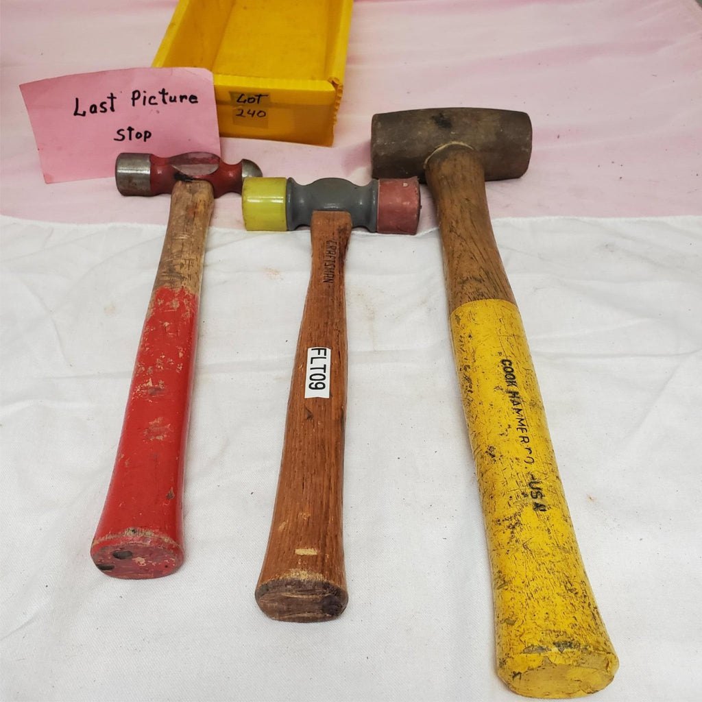Lot of 3 Ball Peen Soft Face & Dead Blow Hammers LOT-240