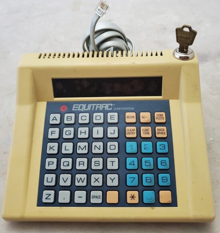 Equitrac DCT IV Keyboard Display Unit Data Processing Equipment