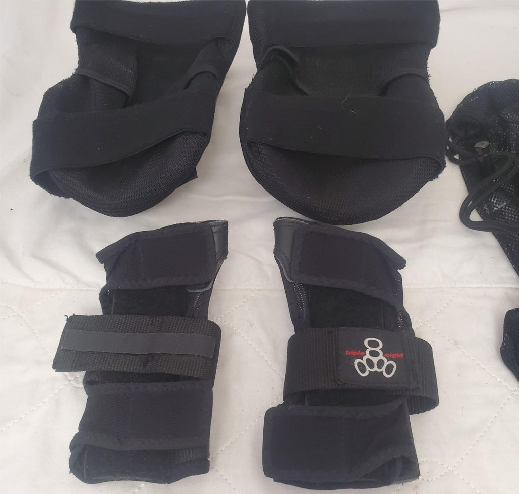 Triple Eight Black Multi-Sport Protective Knee Elbow Pads