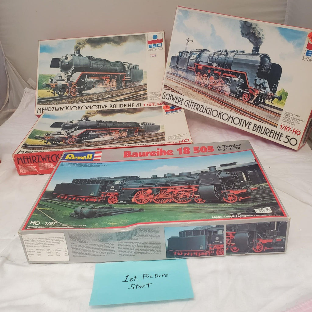 Lot of 4 ESCI & Revel 2162 1/87 Schnellzug-Lokomotive Baureihe Plastic Model kit