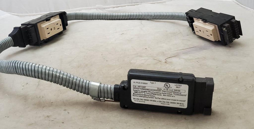 UL File Double Block Raceway Office Receptacles Circuit