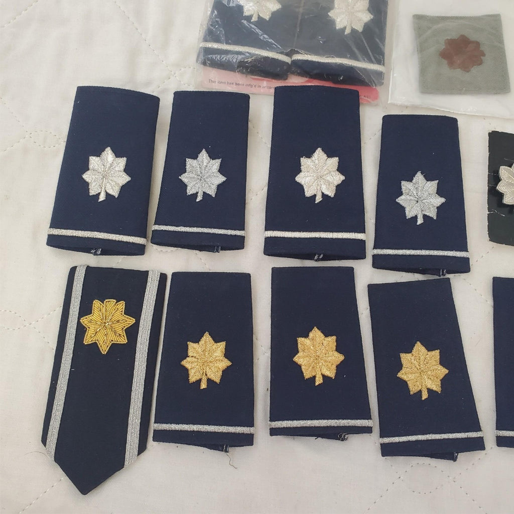 Lot of Assorted Military US AF Lieutenant Colonel Rank Shoulder Epaulet Insignia