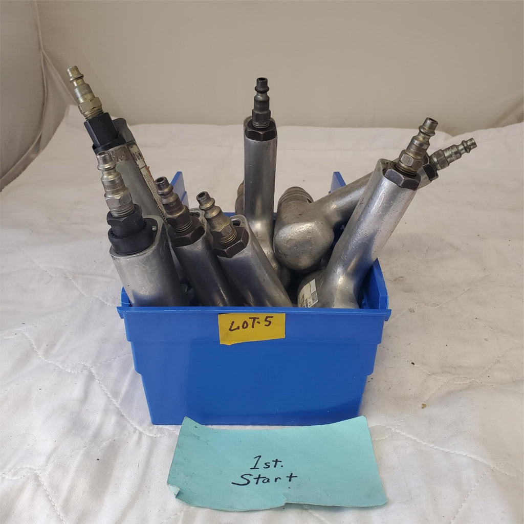 Cleco Pneumatic Pistol Grip 1/4" Air Tool Screwdriver/Nutrunner Air Tools Lot-5