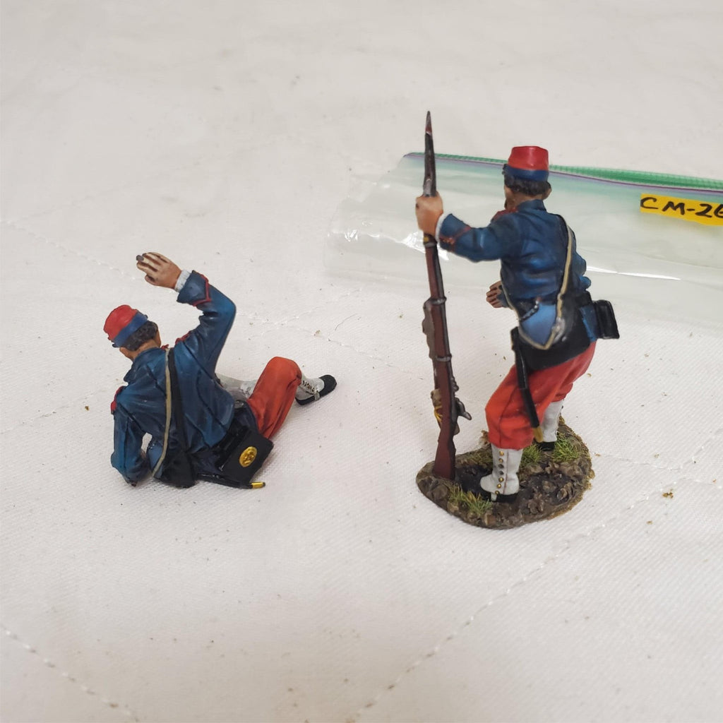 Set of 2 John Jenkins French Foreign Legion Wounded, Helping Legionnaire CM-26
