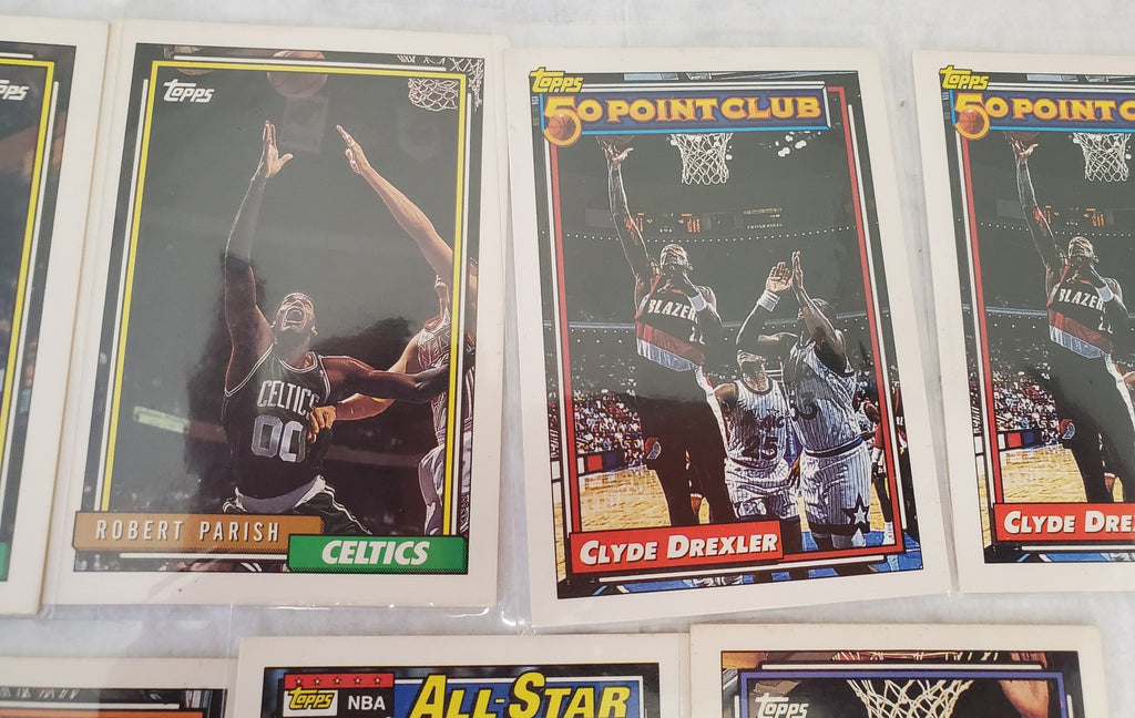 Kevin Gamble, Robert Parish Celtics Clyde Drexler, and more Basketball Cards