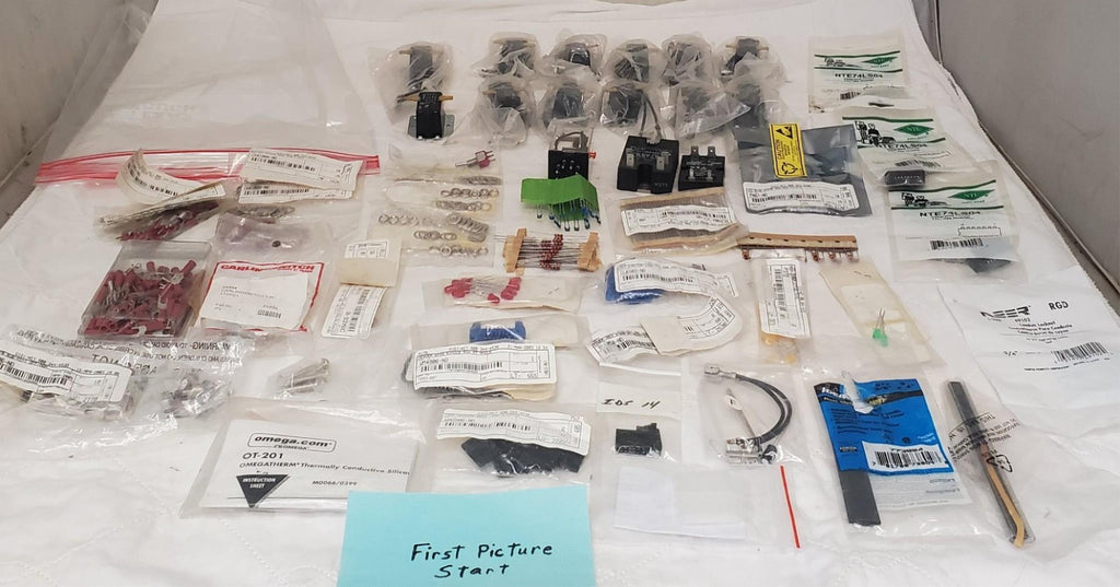 Large Lot of Omron Omega Switches Relays Electronics Parts