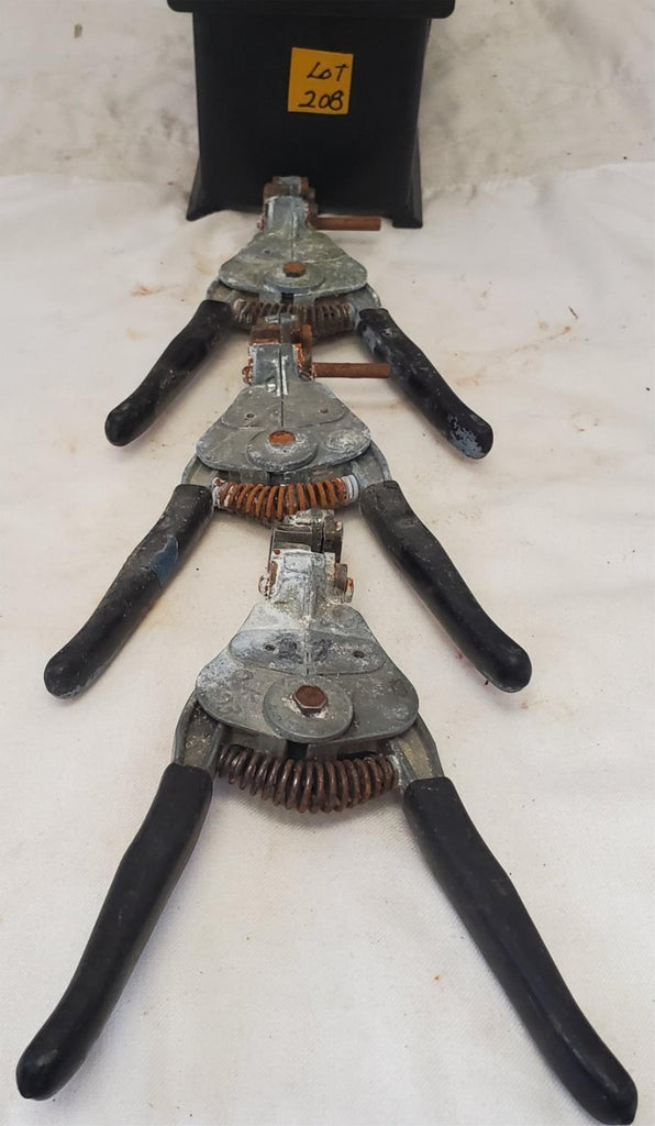 Lot of 3 Electrical Wire Stripper Spring-Loaded Tool LOT-208