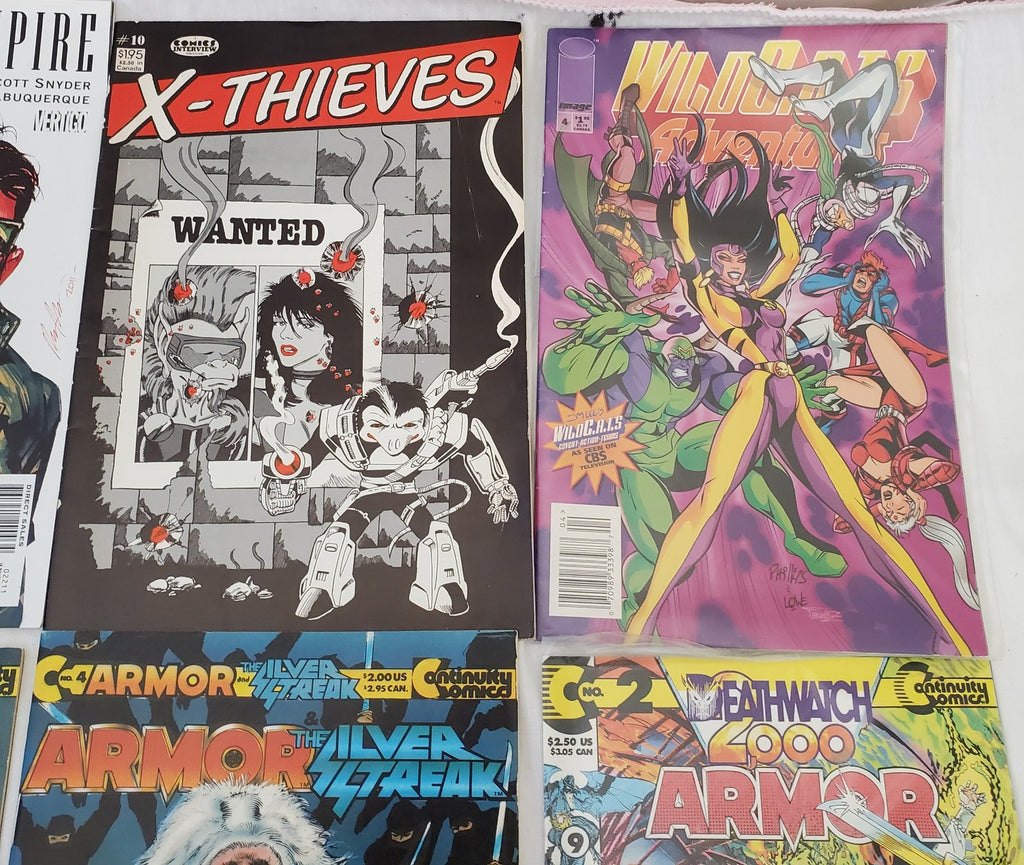 Lot of 12 Wildcats Armor X-Thieves Armorines & Other Comic Books #13