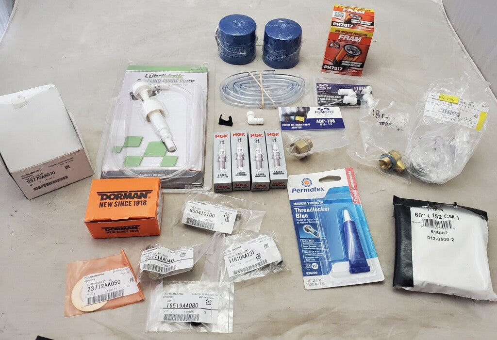 NGK Laser Iridium Spark Plug Oil Filter Black Idler Pulley ThreadLock Blue &More