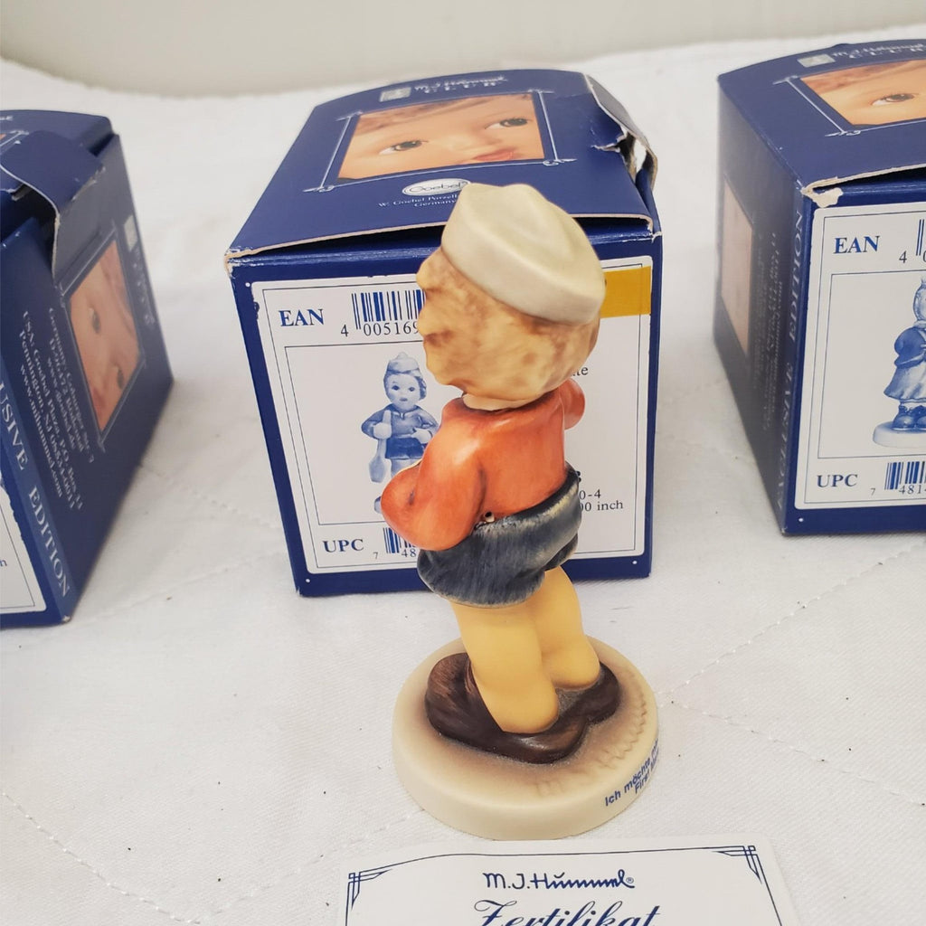 Set of 3 Hummel Figurines To Shy To Sing First Mate & Clear As A Bell H-9