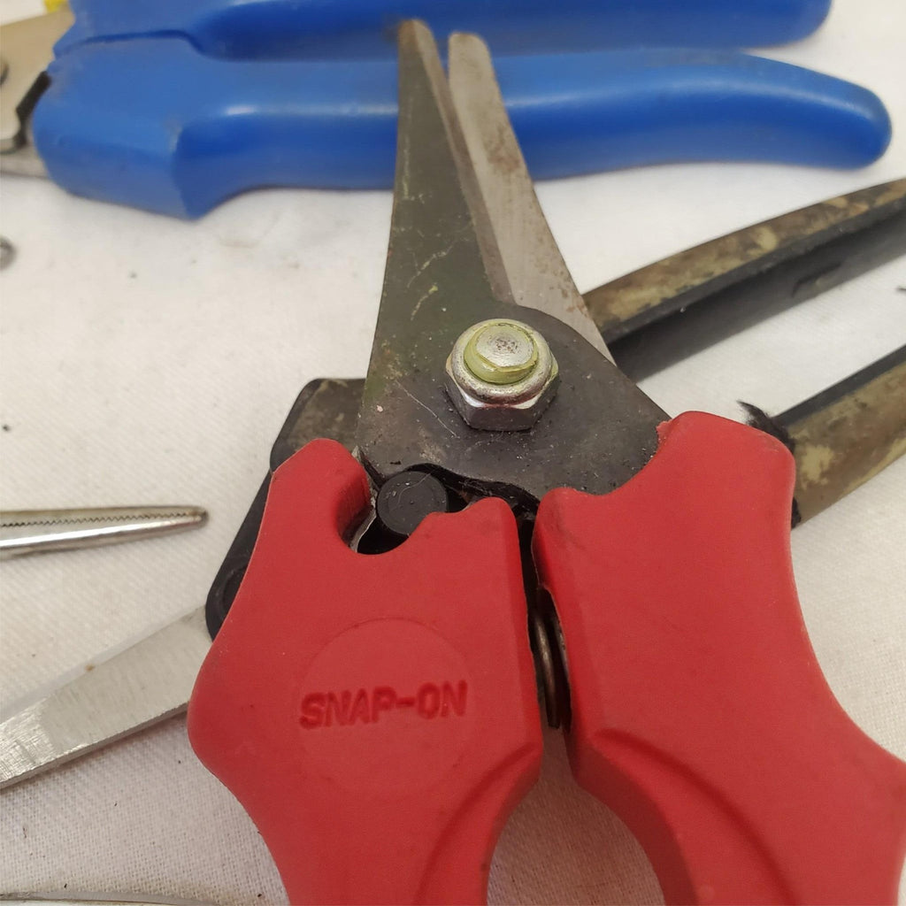 Lot of 9 Assorted Shears Scissors & Crimping Tool LOT-878