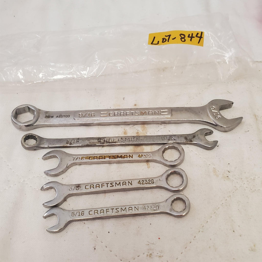Lot of 5 Craftsman Open & Box End Wrenches Set LOT-844