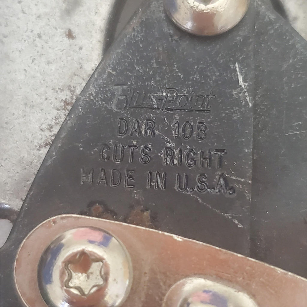 Lot of 4 BluePoint DAR Cuts Right Tin Snips Aviation Sheet Metal Cutters LOT-364