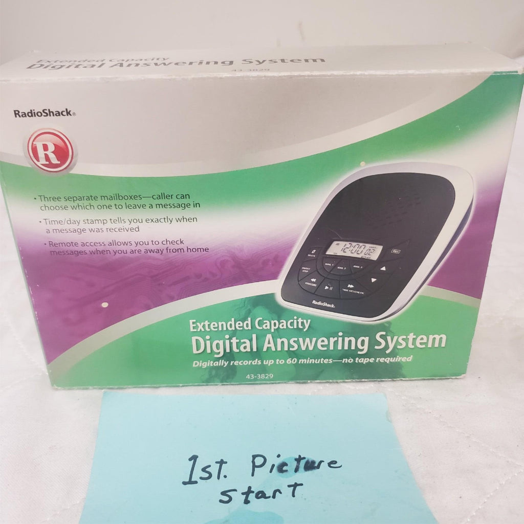 Radio Shack Digital Phone Answering Decivce Extended Memory CAT No.430-3829