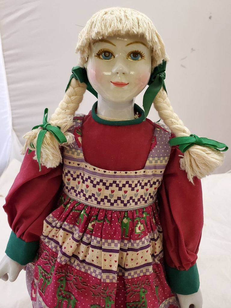 Vintage Original Beautiful Fashion Doll Traditional Dress With Stand