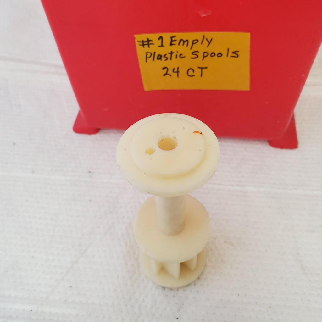 Lot of 24 Empty Plastic Spools #1