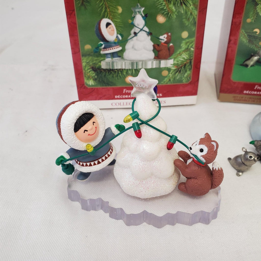 Set of 2 Hallmark Keepsake Ornament Frosty Friends #1