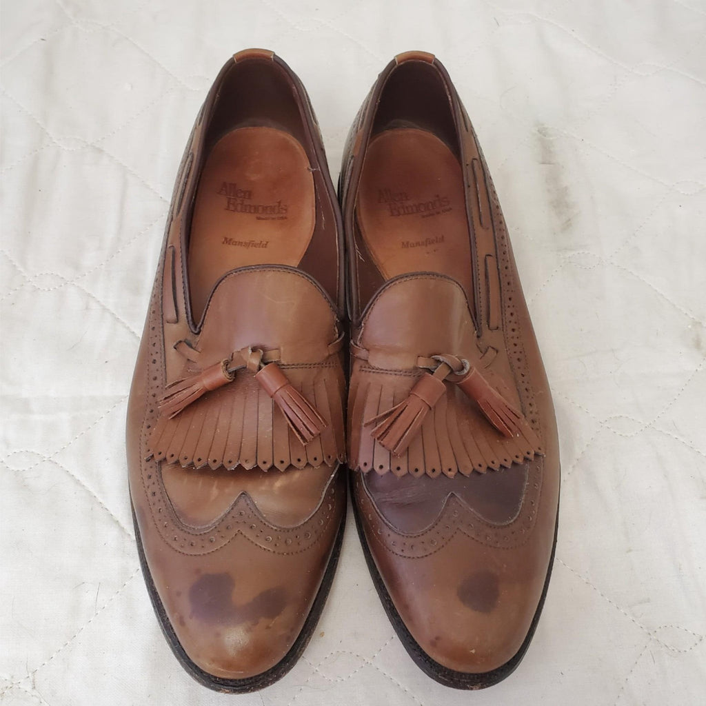 Allen Edmonds Mansfield Loafers Men's Size 10 Brown Leather Kiltie