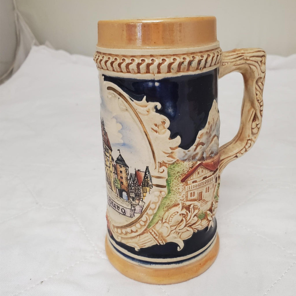 German Rothenburg  Hand-painted Beer Stein