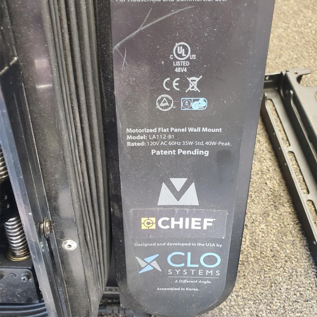 Chief LA112-B1 Motorized Flat Panel Wall Mount