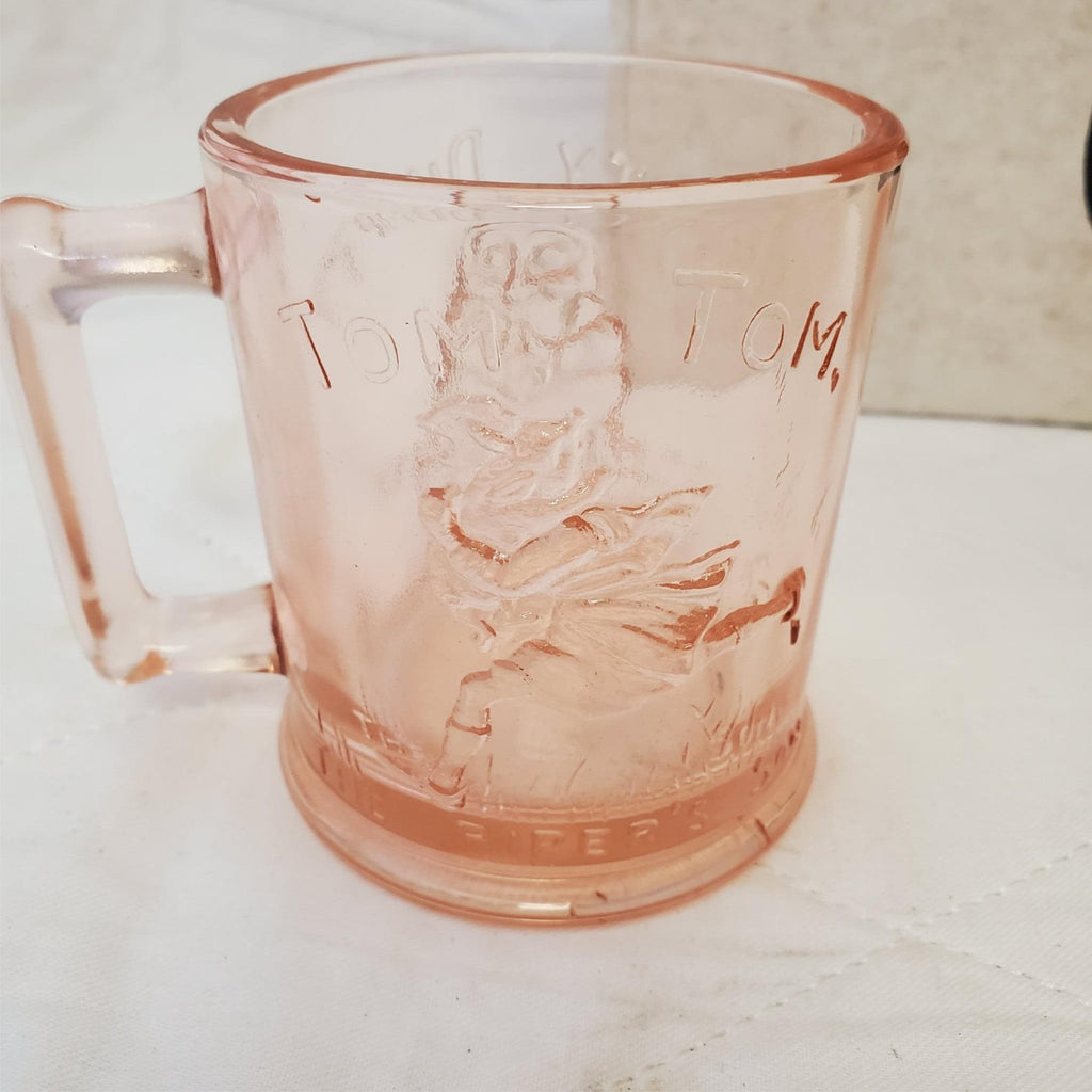 Tiara Exclusives Amber Glass Nursery Rhyme Humpty Dumpty Baby Plate Bowl Cup