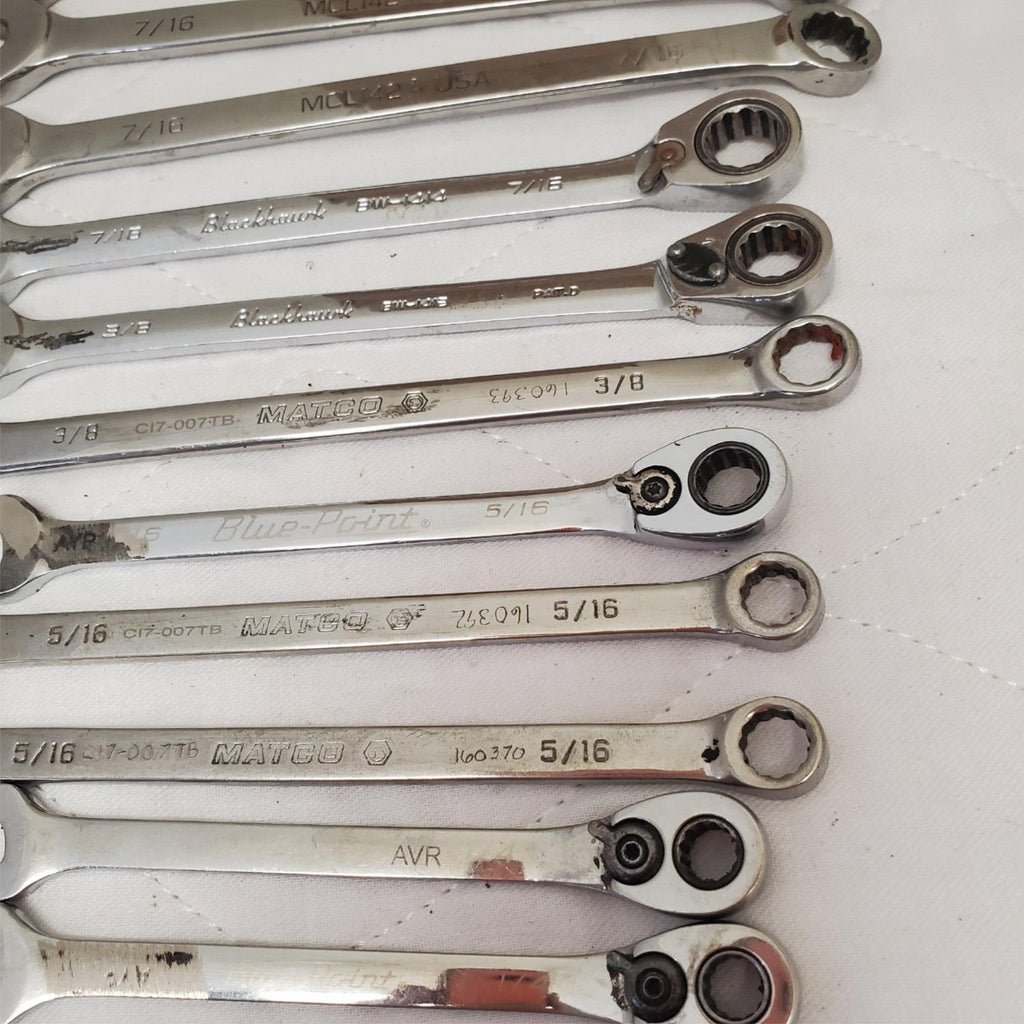 Lot of 16 Assorted Combination Wrench Set LOT-729