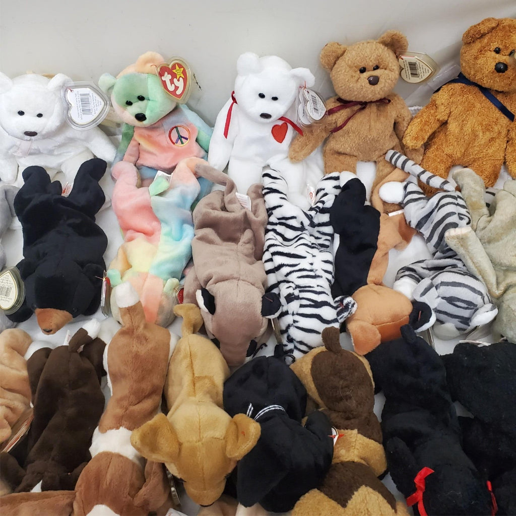 Huge Lot of Assorted TY Beanie Babies Plush Toys #1